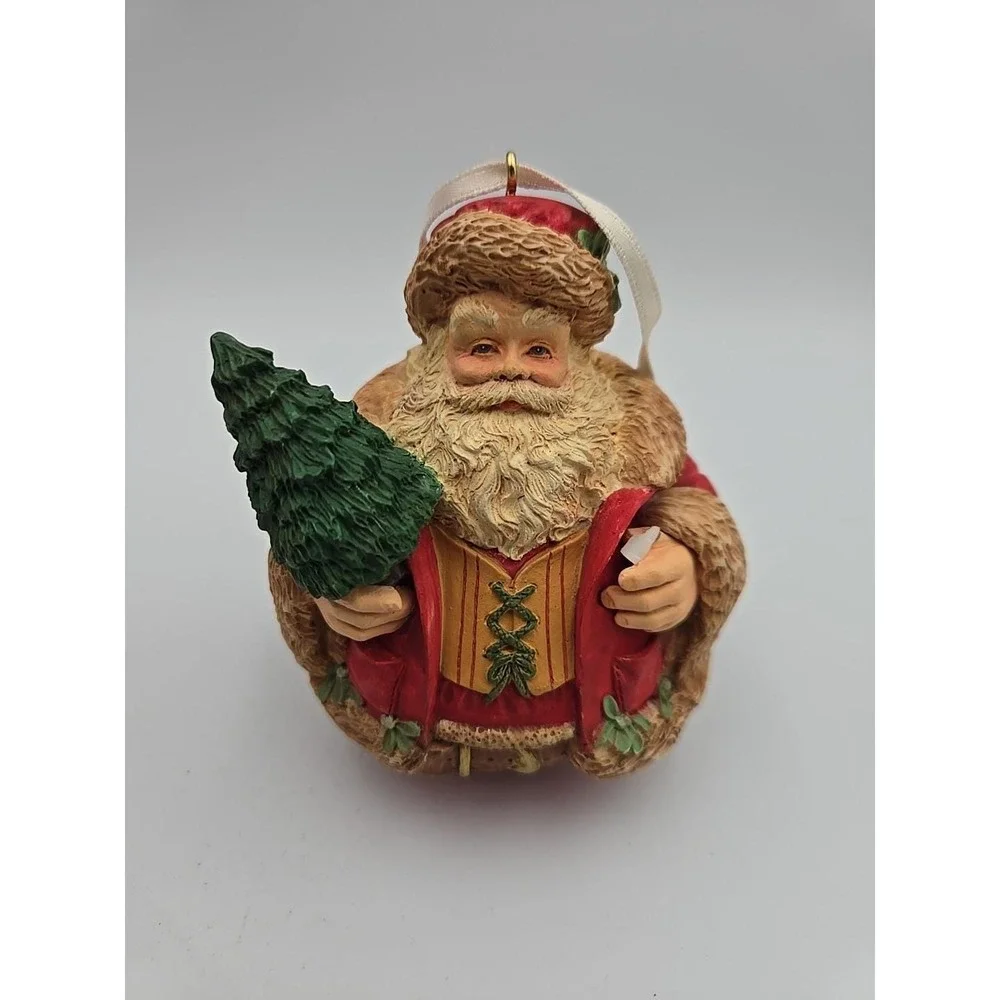 Vintage 1996 Hallmark Keepsake Xmas Ornament Evergreen Santa Special Edition‎